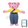 Girl Elephant Mascot Costume
