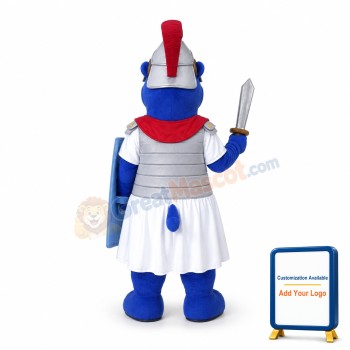 Blue Hippo Mascot Costume