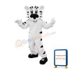 Sport Lightweight White Tiger Mascot Costume
