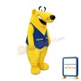 Big Yellow Bear Mascot Costume