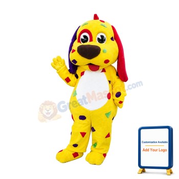 Yellow Dog Puppy Mascot Costume