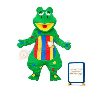 Lovely Green Frog Mascot Costume