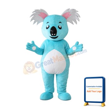 Blue Koala Mascot Costume
