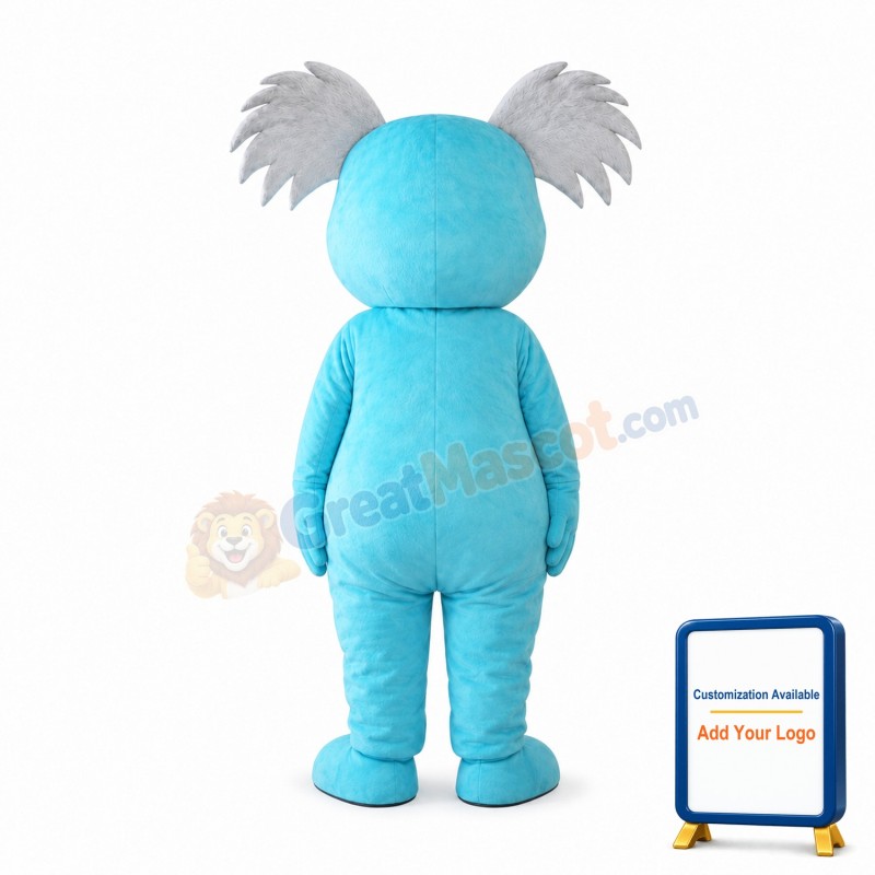 Blue Koala Mascot Costume