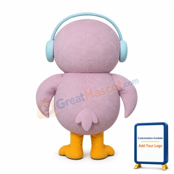 Pink Owl Mascot Costume
