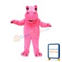 Pink Lightweight Hippo Mascot Costume