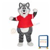 Lovely Grey Wolf Mascot Costume