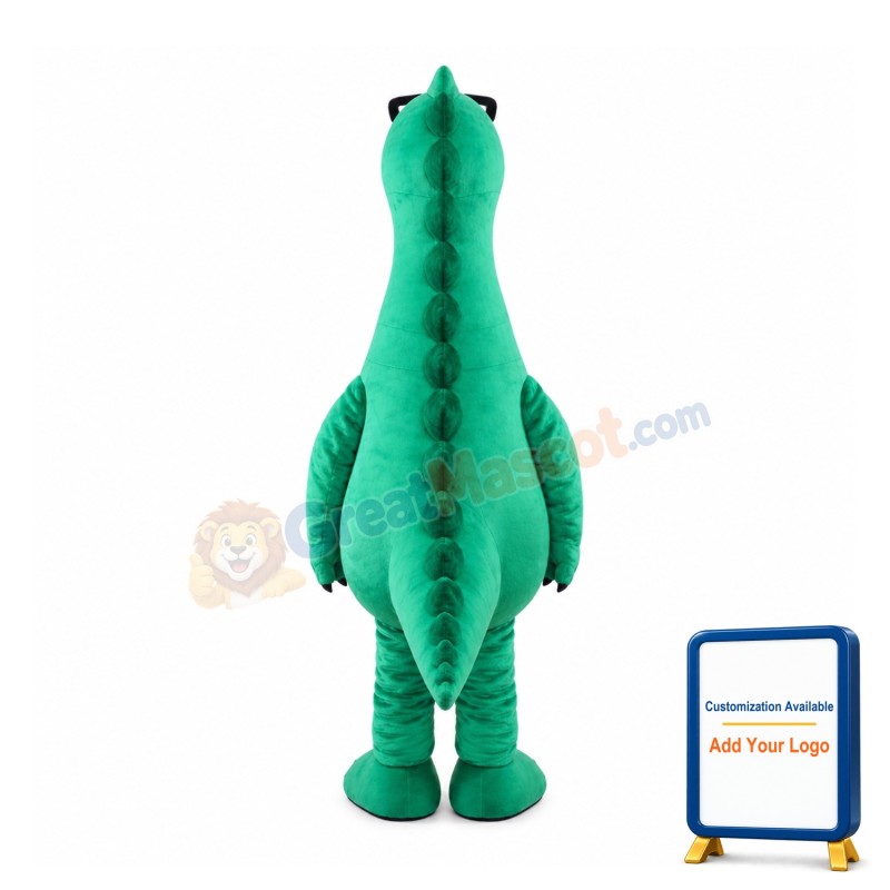 Cute Lightweight Green Dinosaur Mascot Costume