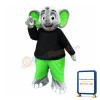 Green Elephant Mascot Costume