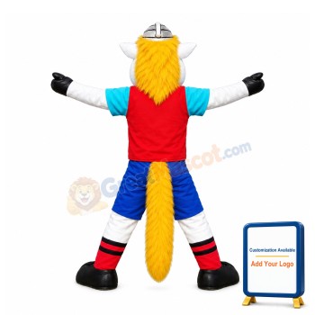 Sport White Horse Mascot Costume