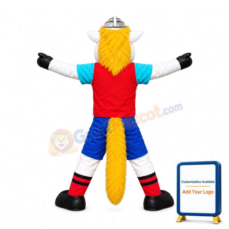 Sport White Horse Mascot Costume