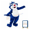 Blue & White Cat Mascot Costume
