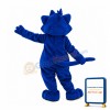 Blue & White Cat Mascot Costume
