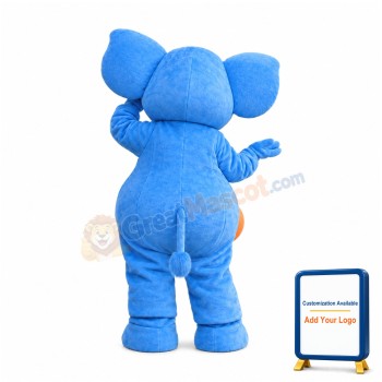 Blue Elephant Mascot Costume