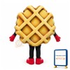 Waffle Mascot Costume