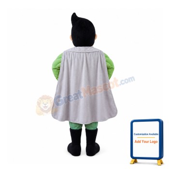 Green Hero Super Man Mascot Costume