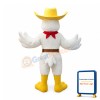 Cowboy Chicken Mascot Costume