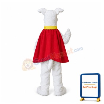 Super White Dog Mascot Costume