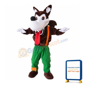 Wild Wolf Mascot Costume