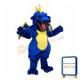 Fierce Blue Dragon Mascot Costume
