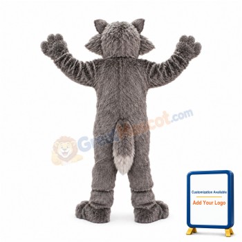 Gray Wolf Mascot Costume