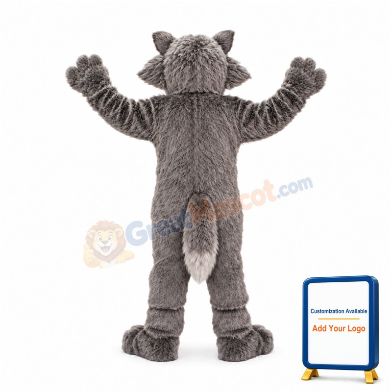 Gray Wolf Mascot Costume