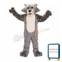 Gray Wolf Mascot Costume