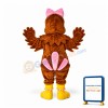 Girl Turkey Mascot Costume