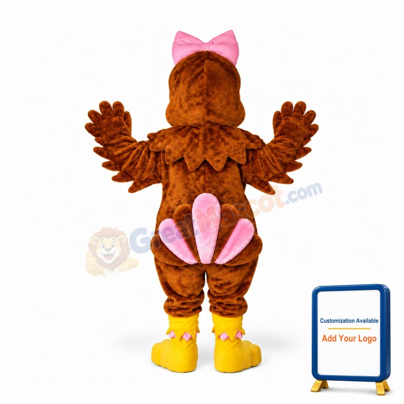 Girl Turkey Mascot Costume