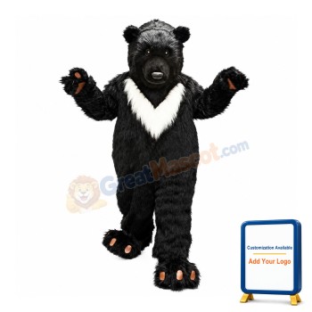 Big Black Bear Mascot Costume