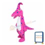 Pink Dinosaur Mascot Costume