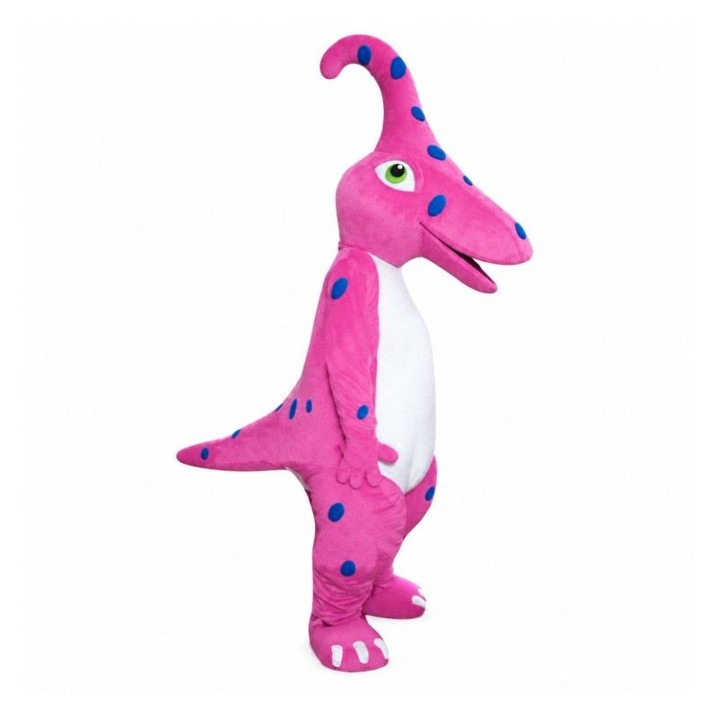 Pink Dinosaur Mascot Costume