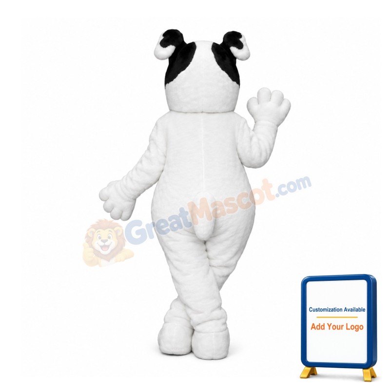 Lovely White Dog Mascot Costume