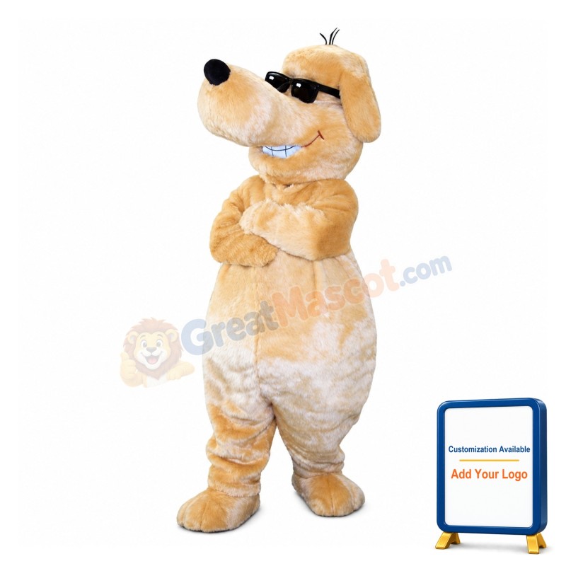 Sunglasses Dog Mascot Costume