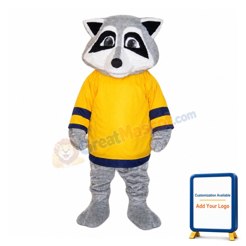 College Raccoon Mascot Costume