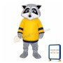 College Raccoon Mascot Costume