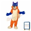 Blue Fox Mascot Costume