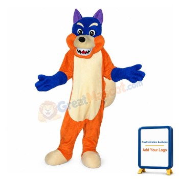 Blue Fox Mascot Costume