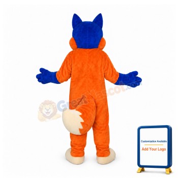 Blue Fox Mascot Costume