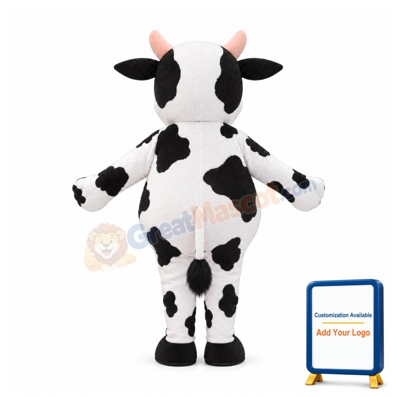 Cute Fat Cow Mascot Costume