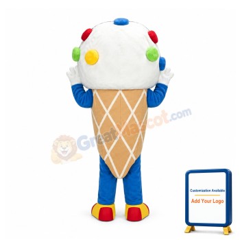 Ice Cream Mascot Costume