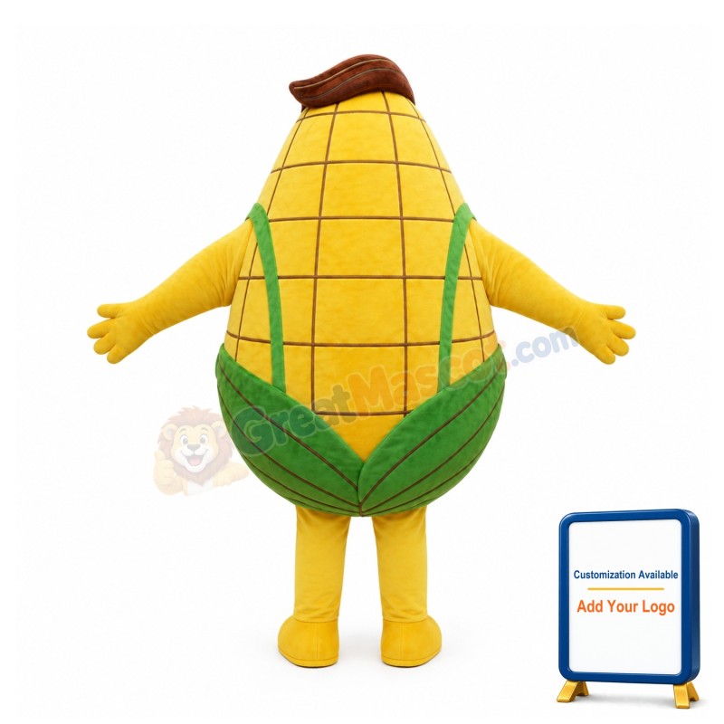 Golden Mr Corn Mascot Costume