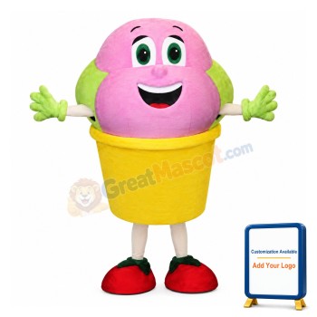Ice Cream Mascot Costume