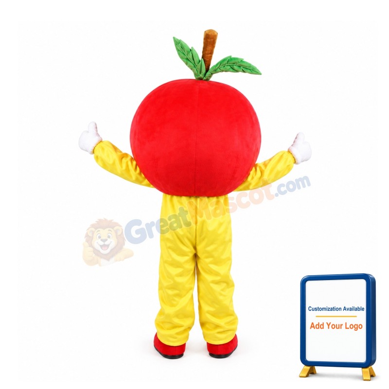 Red Apple Mascot Costume