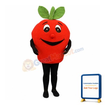 Happy Lightweight Red Apple Mascot Costume