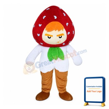 Strawberry Boy Mascot Costume