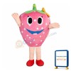 Pink Strawberry Mascot Costume