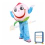 Pink Peach Mascot Costume