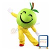 Happy Green Apple Mascot Costume