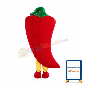 Red Chili Mascot Costume